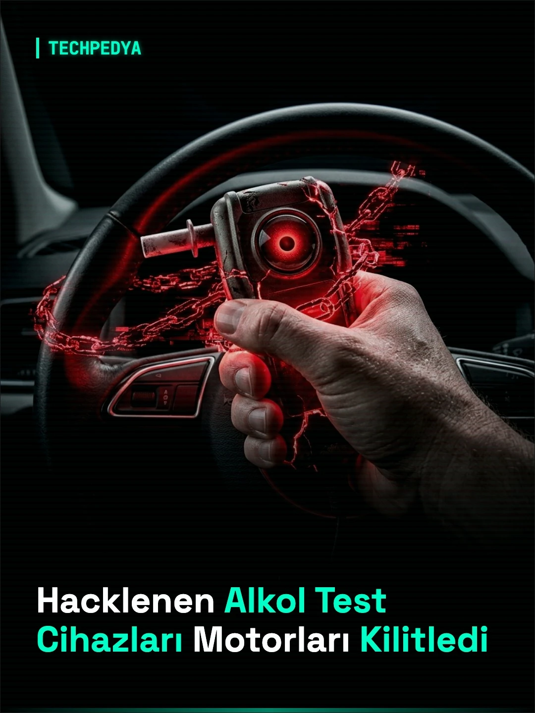 Hacklenen Alkol Test Cihazları Motorları Kilitledi