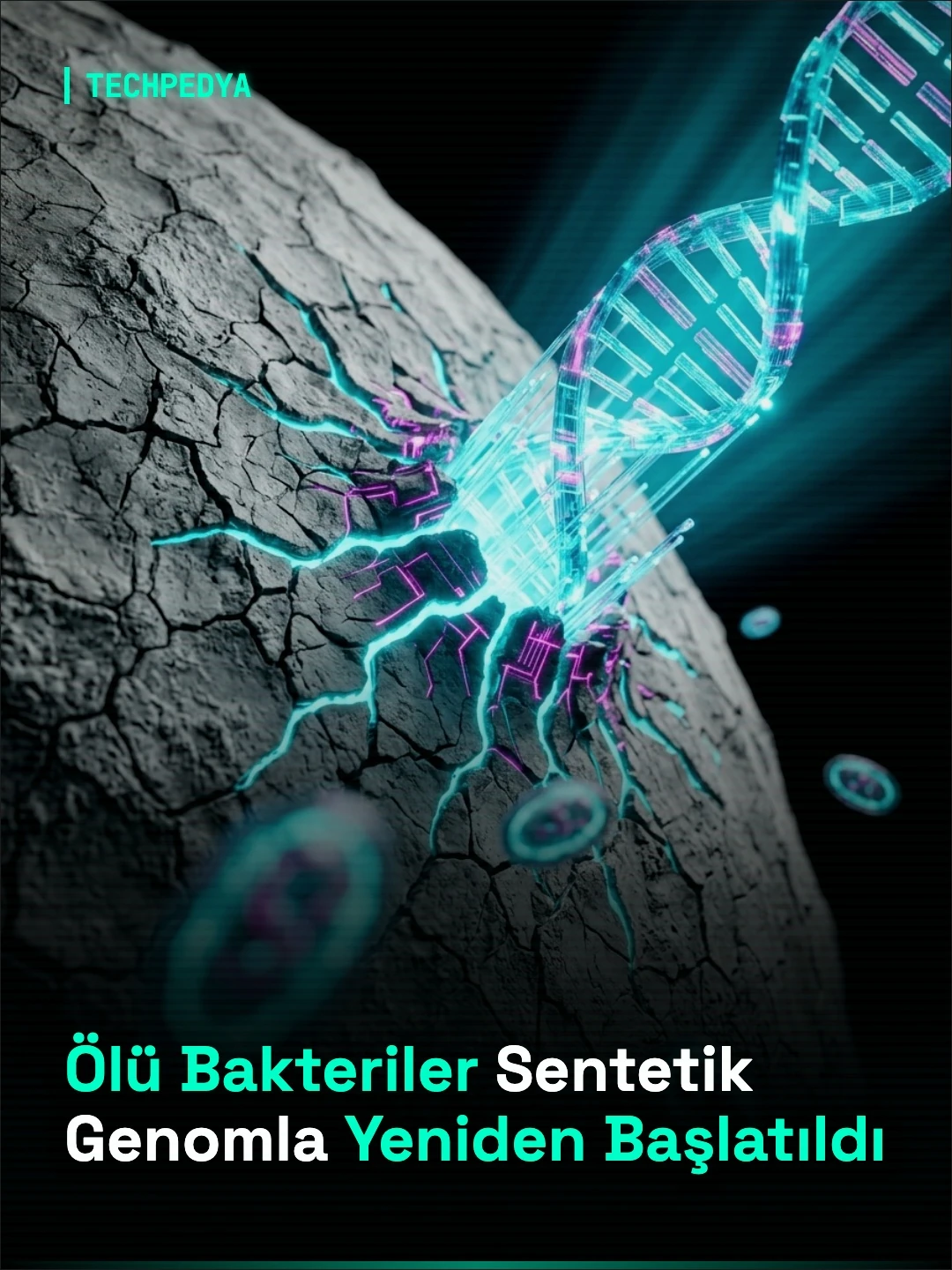 Ölü Bakteriler Sentetik Genomla Yeniden Başlatıldı