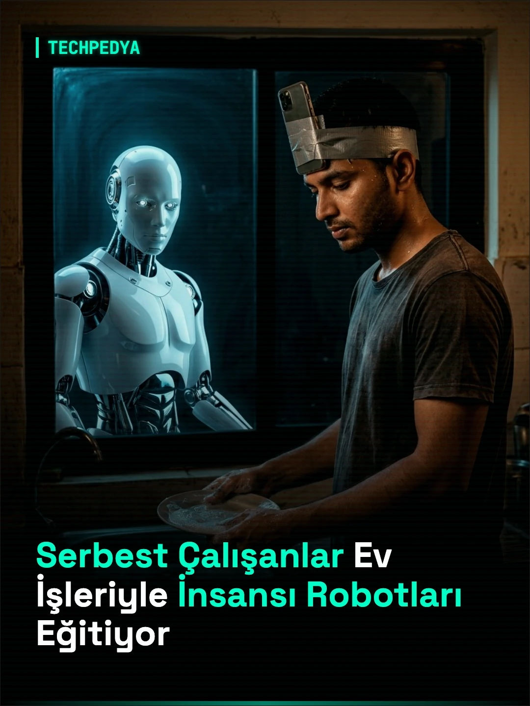 Serbest Çalışanlar Ev İşleriyle İnsansı Robotları Eğitiyor