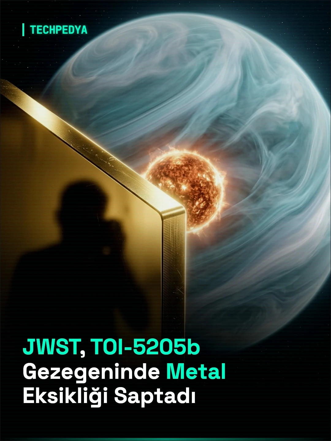 JWST, TOI-5205b Gezegeninde Metal Eksikliği Saptadı