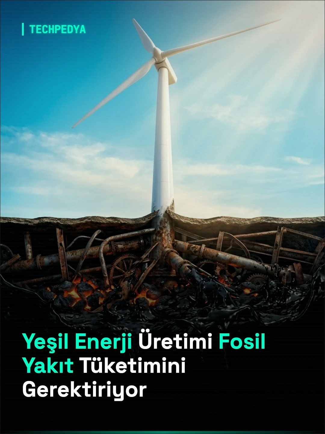 Yeşil Enerji Üretimi Fosil Yakıt Tüketimini Gerektiriyor