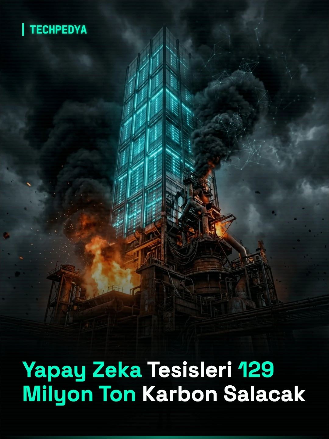 Yapay Zeka Tesisleri 129 Milyon Ton Karbon Salacak