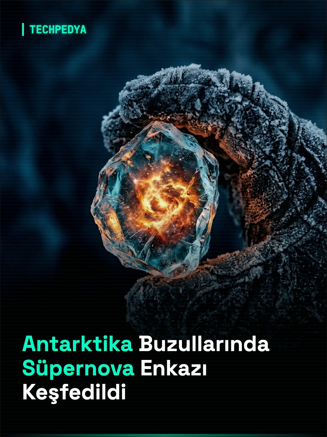 Antarktika Buzullarında Süpernova Enkazı Keşfedildi