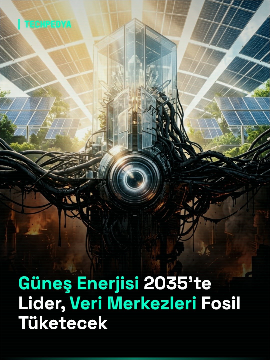 Güneş Enerjisi 2035'te Lider, Veri Merkezleri Fosil Tüketecek