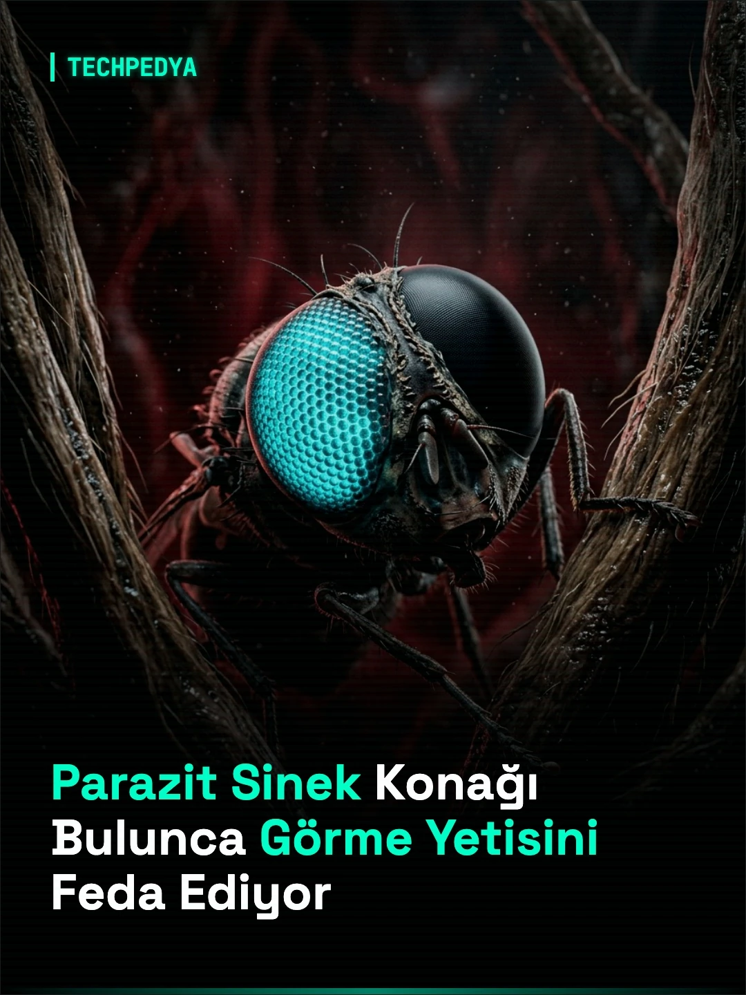 Parazit Sinek Konağı Bulunca Görme Yetisini Feda Ediyor