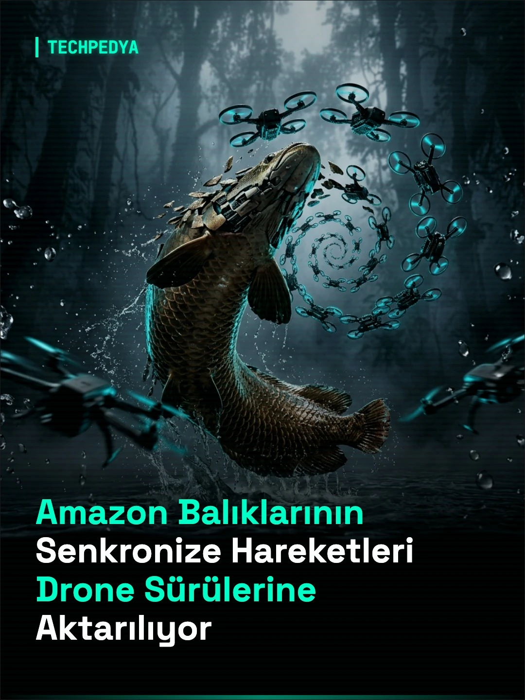 Amazon Balıklarının Senkronize Hareketleri Drone Sürülerine Aktarılıyor
