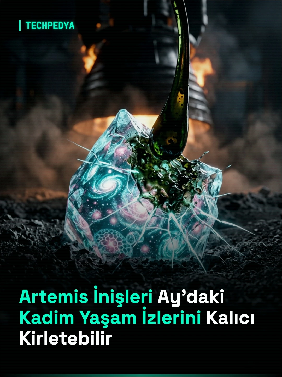 Artemis İnişleri Ay'daki Kadim Yaşam İzlerini Kalıcı Kirletebilir