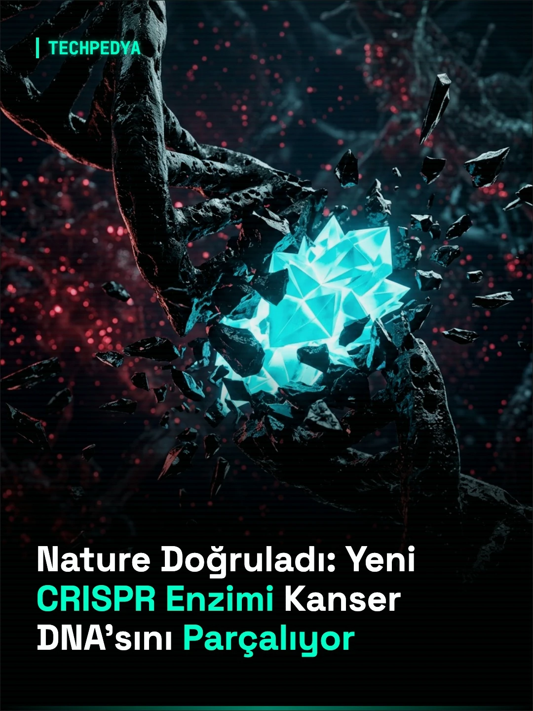 Nature Doğruladı: Yeni CRISPR Enzimi Kanser DNA'sını Parçalıyor