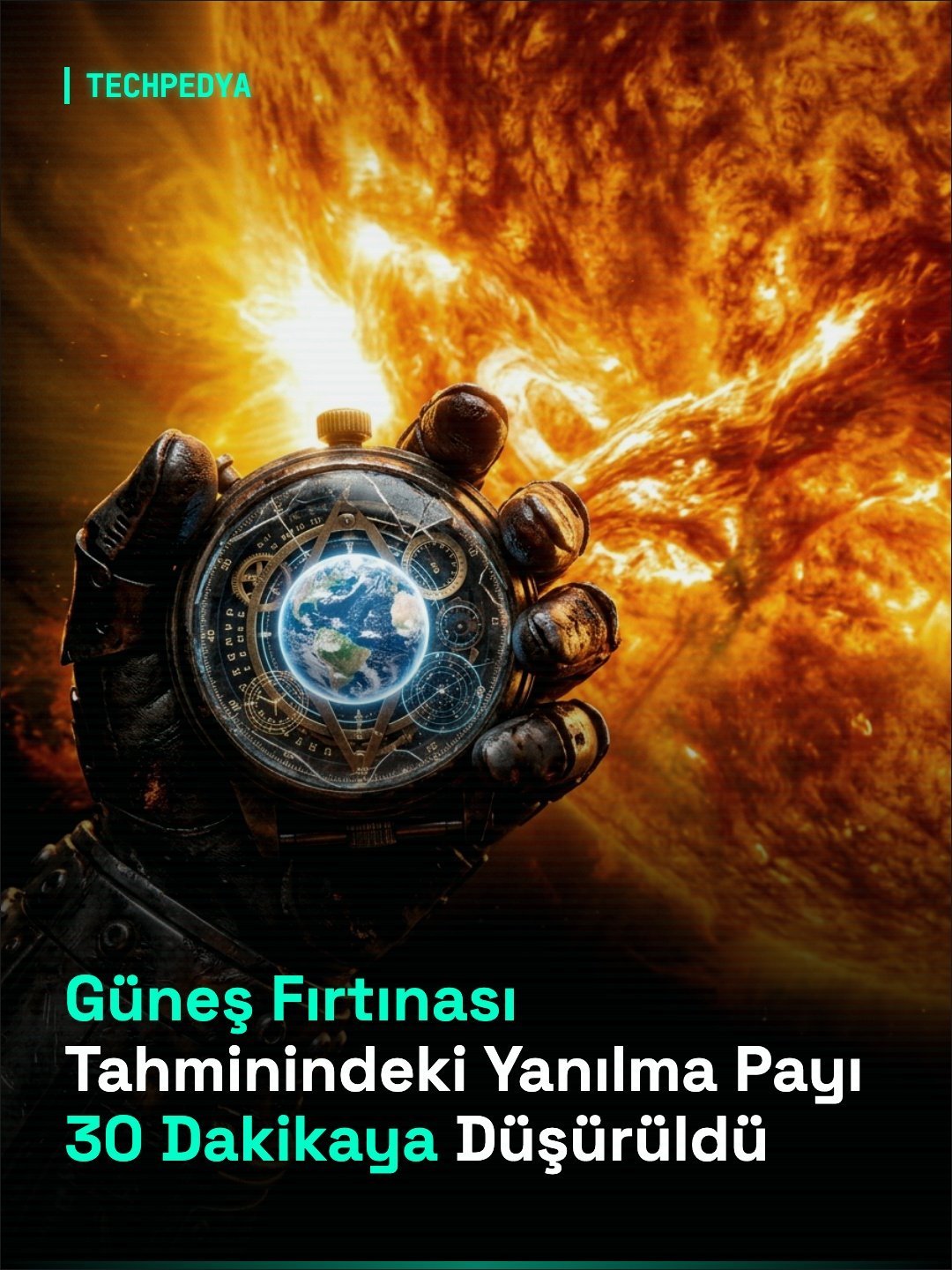 Güneş Fırtınası Tahminindeki Yanılma Payı 30 Dakikaya Düşürüldü
