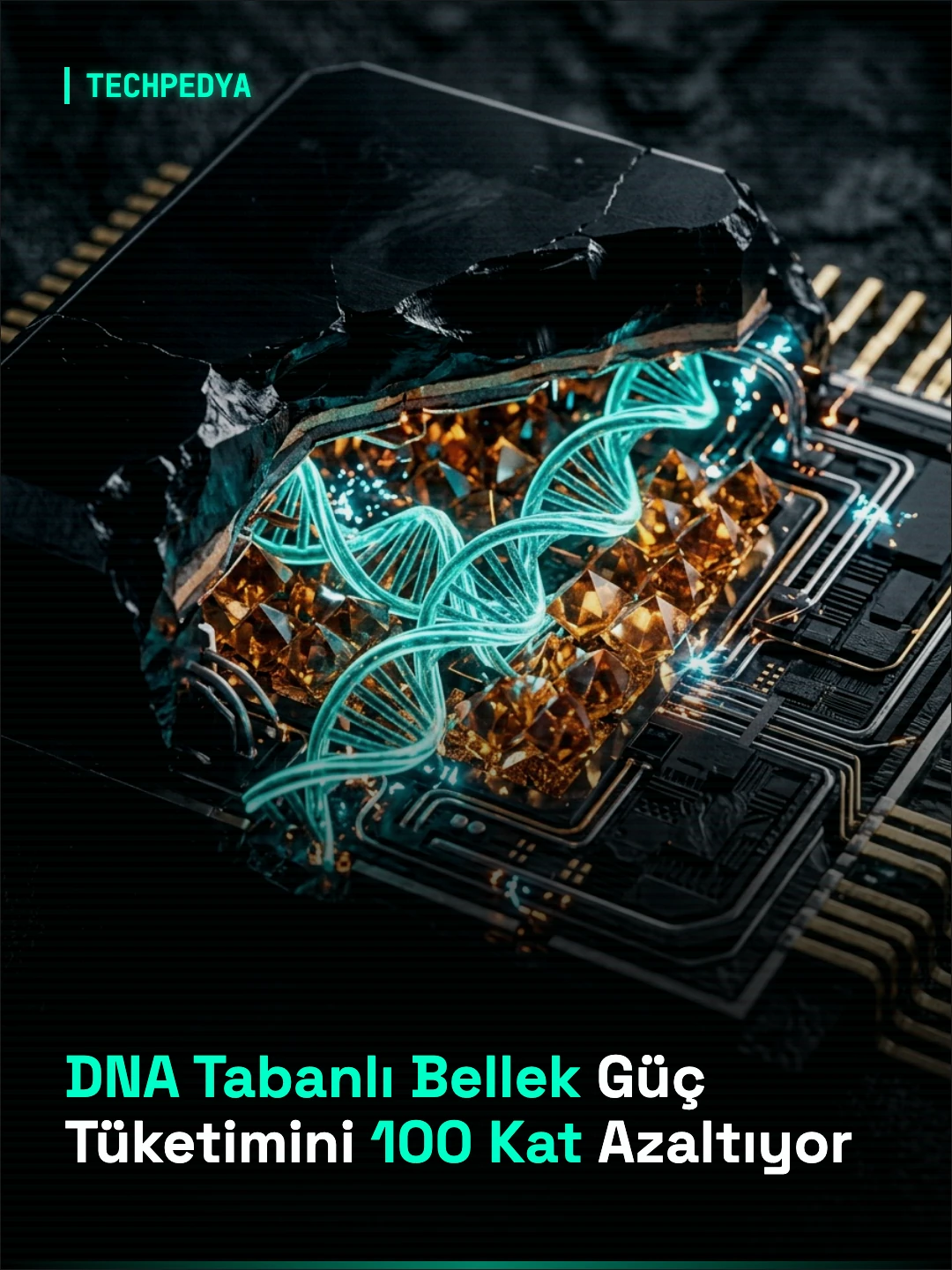 DNA Tabanlı Bellek Güç Tüketimini 100 Kat Azaltıyor