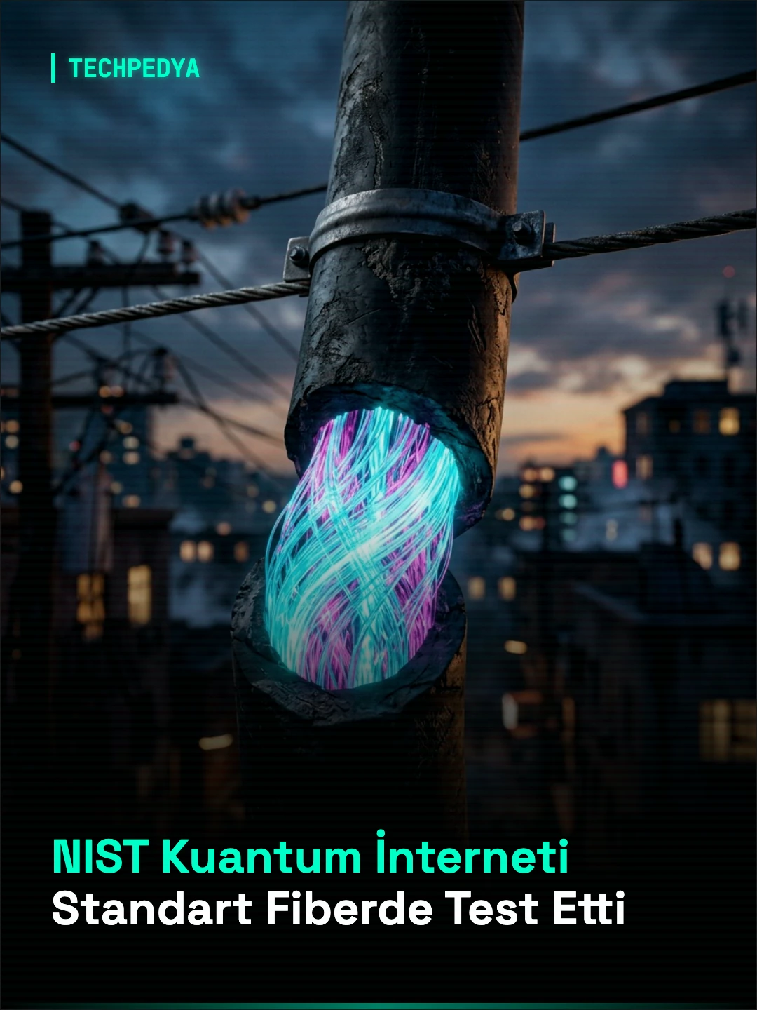 NIST Kuantum İnterneti Standart Fiberde Test Etti