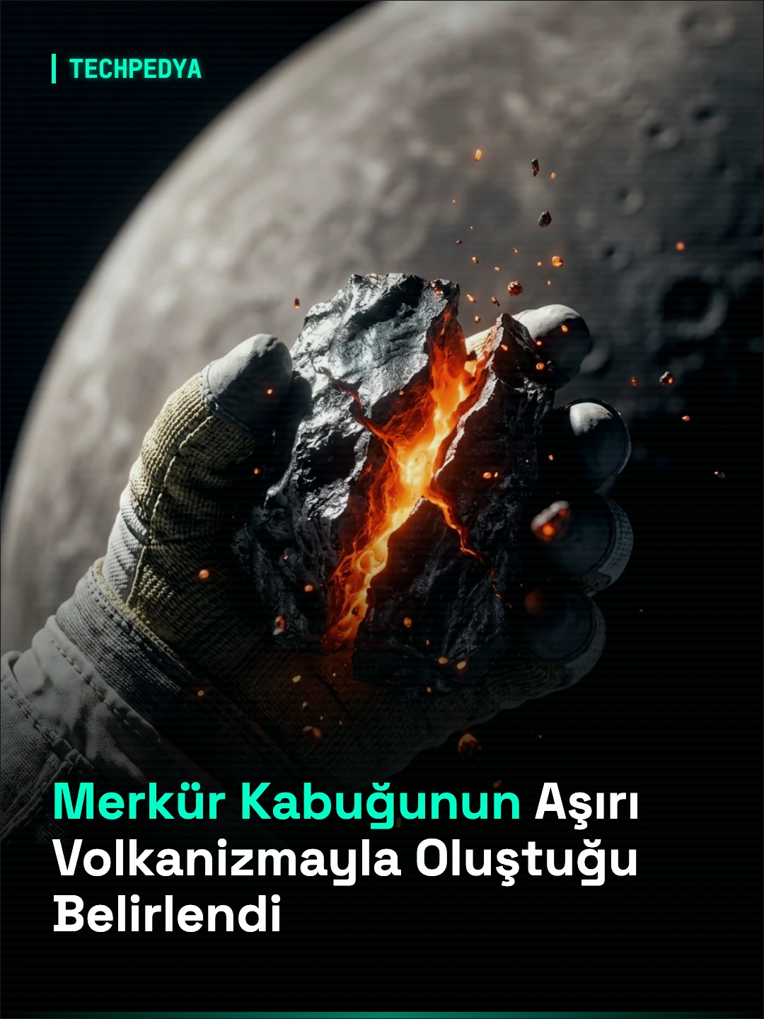 Merkür Kabuğunun Aşırı Volkanizmayla Oluştuğu Belirlendi