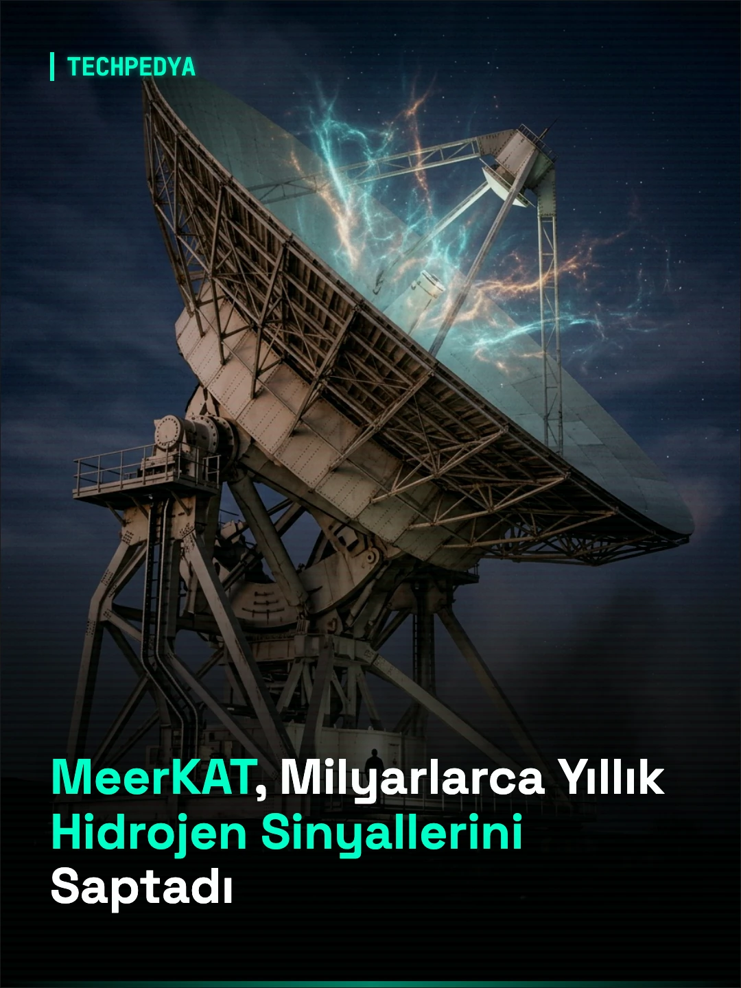 MeerKAT, Milyarlarca Yıllık Hidrojen Sinyallerini Saptadı