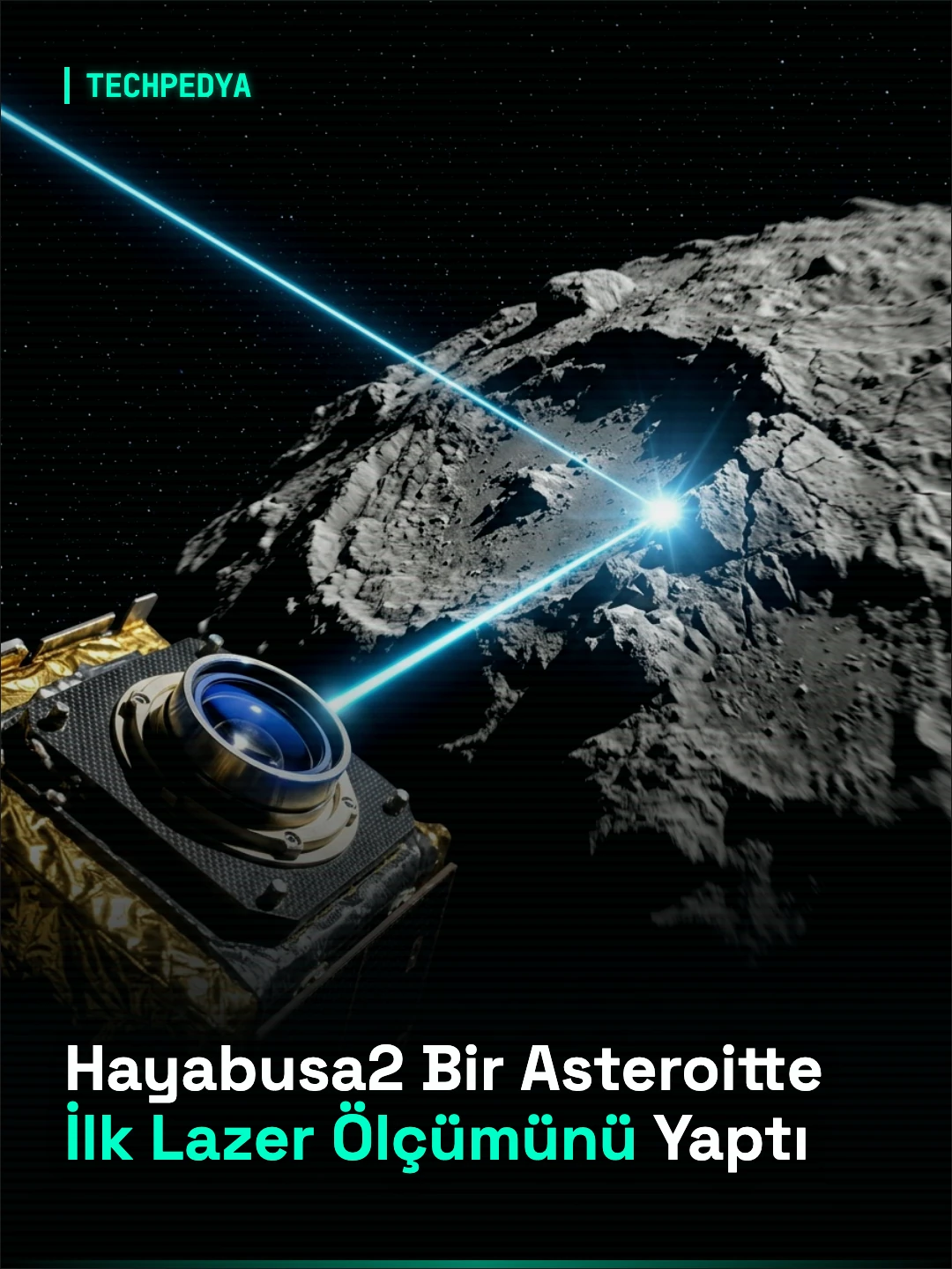 Hayabusa2 Bir Asteroitte İlk Lazer Ölçümünü Yaptı