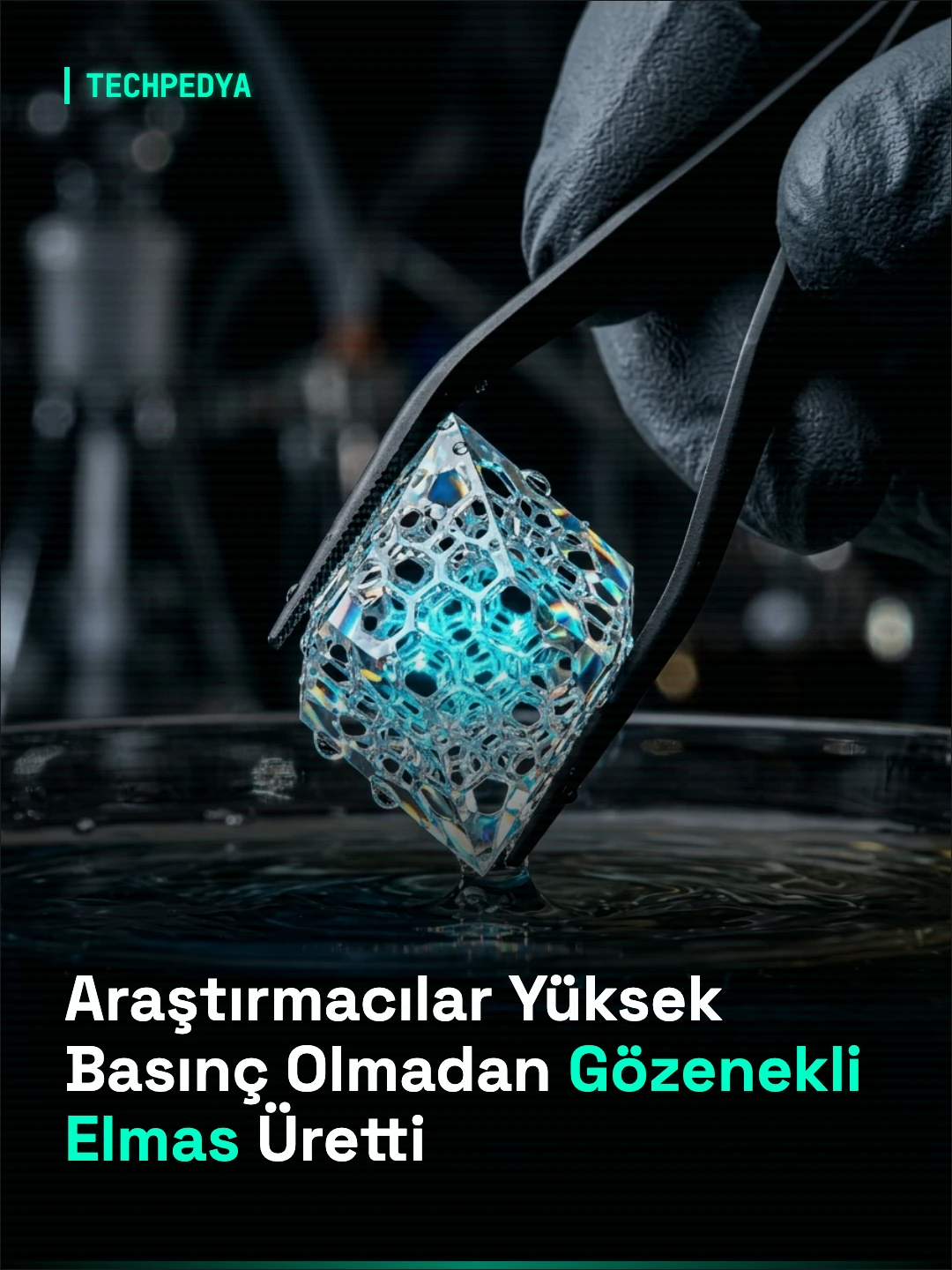 Araştırmacılar Yüksek Basınç Olmadan Gözenekli Elmas Üretti