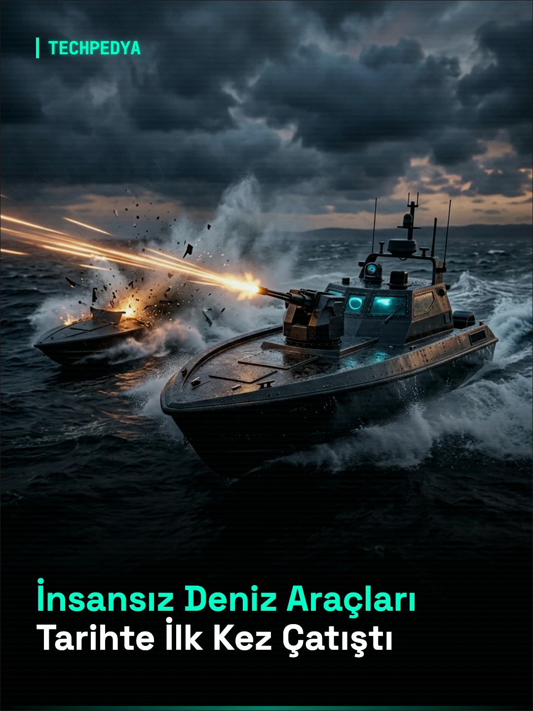 İnsansız Deniz Araçları Tarihte İlk Kez Çatıştı
