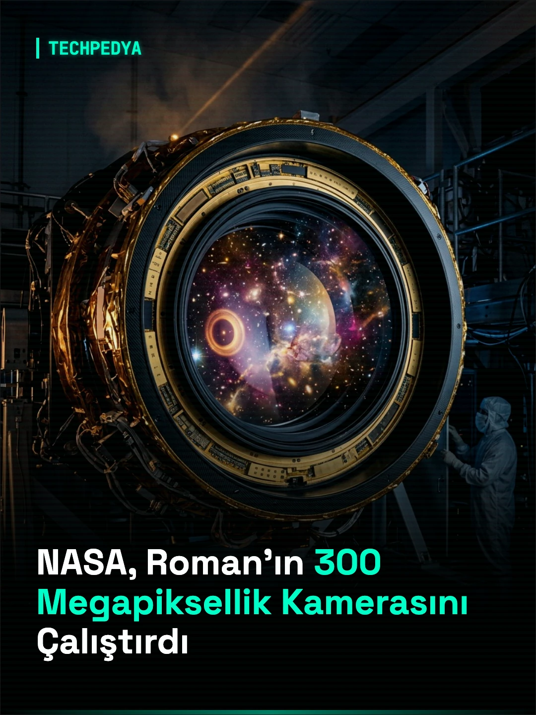 NASA, Roman Uzay Teleskobu'nun 300 Megapiksellik Dev Kamerasını Başarıyla Devreye Aldı