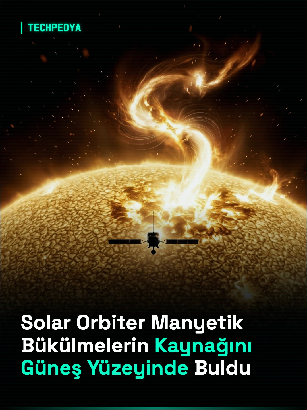 Solar Orbiter Güneş Rüzgarındaki Manyetik Bükülmelerin Kökenini Güneş Yüzeyine Kadar İzledi